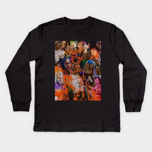 Rico Nasty Collage @Xetovi Kids Long Sleeve T-Shirt